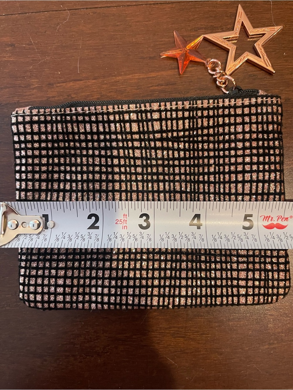 limited edition mac holiday zipper glitter pouch star pull tags ✨ - Picture 3 of 6